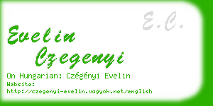 evelin czegenyi business card