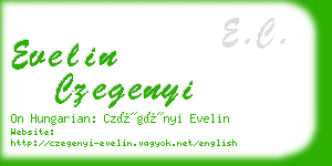 evelin czegenyi business card